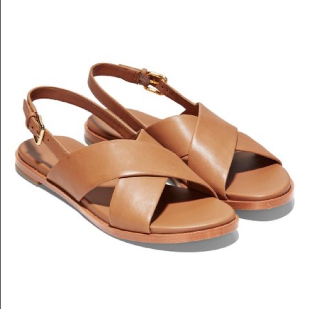 Cole Han FERNANDA w15151 Pecan Leather Sandals